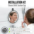 MIRRORVANA Small Shower Mirror for Shaving, 3 Attachment Options, Portable, Shatterproof, Bonus Anti-Fog Spray
