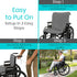 Vive Wheelchair Sheepskin Pad - Seat & Backrest Cover - Accessories for Back Pain Relief for Seniors, Adults - Bed Sore