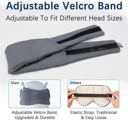 Sleep Eye Mask - Ultra Soft Comfortable Light Blocking Sleeping Mask for Home Sleep Travel Shift Work