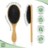 Natural Boar Bristle Hair Brush for Women, Men, Kids; Detangling Brush for Fine, Straight, Thick, Curly Hair (oval)