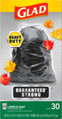 Glad Extra Large Drawstring Lawn and Leaf Bags, 39 Gallon, 30 Count