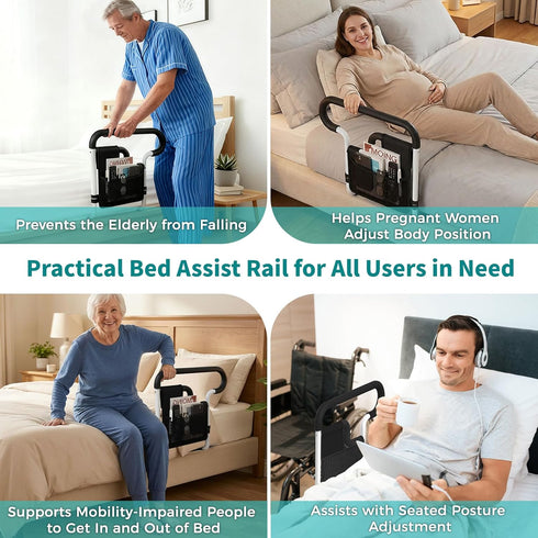 SEESMILE 2 300 lbs, Bed Rails for Elderly Adults Safety, Adjustable Bed Rail for Elderly, Bed Assist Rail for Senior