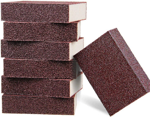 6 PCS Emery Sponges Brush, Nano Carborundum Sponge for Removing Rust, Cleaning Bathroom Kitchen Supplies