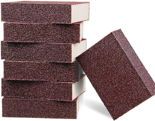 6 PCS Emery Sponges Brush, Nano Carborundum Sponge for Removing Rust, Cleaning Bathroom Kitchen Supplies