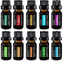 Pure Daily Care Aromatherapy Top 10 Essential Oil Synergy Blend Set - 10 x 10 ml Blends, Therapeutic Grade