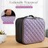 Travel Makeup Bag with LED Mirror, Water-Resistant Customizable Makeup Case with 10x Magnifier Mirror Included