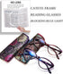 EYEURL Cat Eye Reading Glasses for Women, 2 Pack Computer Blue Light Blocking Readers +1.25