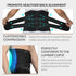 NeoTech Care Adjustable Double Pull Lumbar Brace/Lower Back Belt, Black, Size M