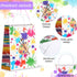 Art Party Bags - 16 Pieces Paint Art Party Treat Bags for Sip and Paint Party Decorations (Bright Style)