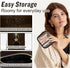Nylon Mini Clear Makeup Organizer Bag, Small Cute Black Cosmetic Zipper Pouch for Women, Waterproof Travel Storage