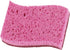 Non-Scratch Cellulose Sponge Kitchen Scrub Sponge with Scouring Pad Set, Good for Non-Stick Cookware Frying Pan, Pot, Counter Top, Sink Scrubbing, Kitchen Scrubbers, Pack of 2, (Red/Pink) by Superio