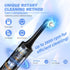 Tooth Polisher Electric Dental Cleaning Kit, Rechargeable with 5 Brush Heads, 4 Speed Modes, LED Light, IPX6 Waterproof
