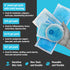 ICEWRAPS Reusable Multipurpose Gel Ice Packs, Hot Cold Pack for Kids Injuries, 7 Pack