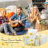 100 Pcs Floral Guest Napkins - 3 Ply Yellow Flower Paper Napkins, Decorative Disposable Hand Towels for Parties