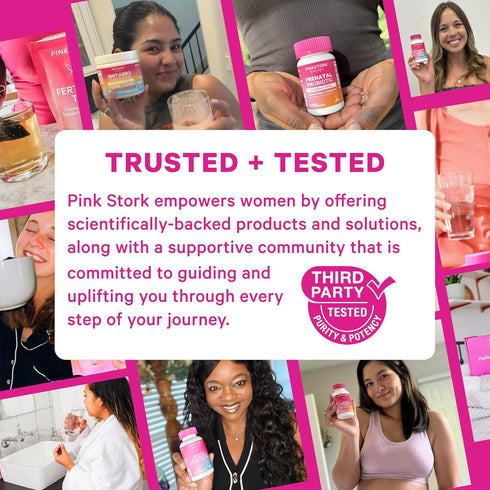 Gummies 60 Gummies Pink Stork Hormone Balance for Women PMS, Menopause & Estrogen Support Mood, Bloating, Hot Flashes
