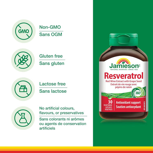 Jamieson Resveratrol, 30 Capsules