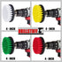 Set 4in 4 Drill Brush Attachment Power Scrubber Brush - Piece Soft, Medium and Stiff Power Scrubbing Brushes Drill
