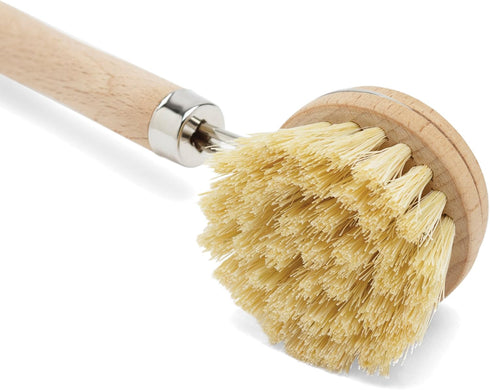 Fox Run 74906 Natural Dish Brush, Tampico Fiber Bristles, Brown, 9"