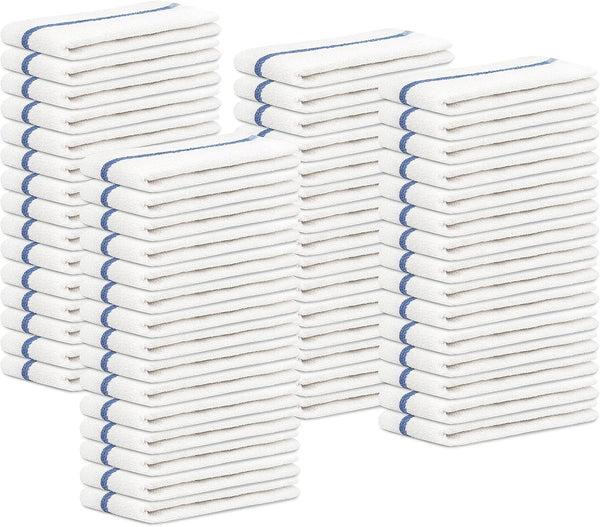 Bar Mops Blue Stripe Pack of 60 Kitchen Towels 16x19 Multi-Purpose for