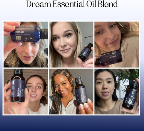 Sleep Essential Oil Blend for Diffuser - Dream Aromatherapy with Clary Sage, Ylang-Ylang, Chamomile, Lavender (1 Fl Oz)