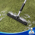 MR.SIGA 3 in 1 Pet Hair Removal Rubber Broom with Built-in Squeegee, 61 inch Adjustable Handle