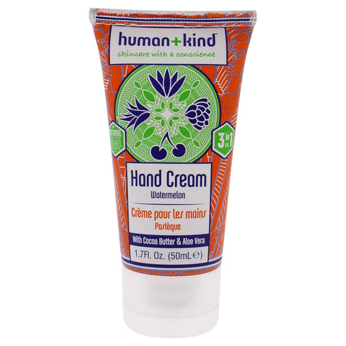Human+Kind Moisturizing Hand Cream Watermelon - Hydrating Cream with Avocado Oil and Shea Butter for Dry, Cracked Skin