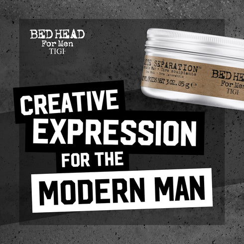 TIGI Bed Head for Men Matte Separation Workable Wax - Strong Hold Hair Wax, 3 oz (2 Pack)