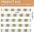 YKZEYK 1/2" 25 Ribbon for Gift Wrapping Sunflowers Flowers White Print Fabric Ribbon Yards, Thick Gift Wrap Ribbons