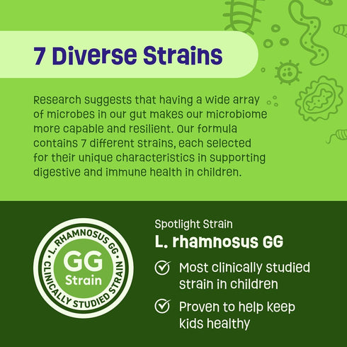 Physician's CHOICE Probiotics for Kids - 7 Diverse Strains, Organic Prebiotics, Vitamins & Minerals - Immune &