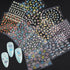 WOKOTO 50Pcs Self-Adhesive 3D Flower Nail Stickers, Floral Nail Decals for Women, Girls, Kids Nail Art with Tweezers