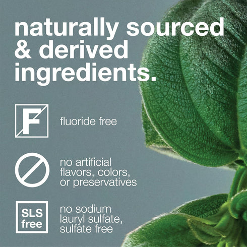 Davids Fluoride Free Nano Hydroxyapatite Toothpaste for Remineralizing Enamel & Sensitive Relief, Whitening, Antiplaque, SLS Free, Natural Peppermint, 4 oz, Made in USA…