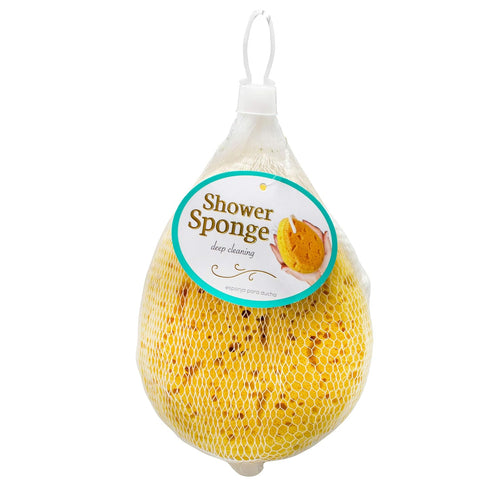 Jacent Deep Cleaning Foam Body Sponge for Bath and Shower, Soft Loofah Scrubber for Men & Women, Yellow