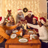 Suttmin 50 10'' 12'' Pcs Merry Christmas Oval Paper Plates Happy Holiday Disposable Paper Plates x Dinner Gold