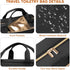 Women's Travel Toiletry Bag, Hanging Makeup Organizer for Accessories and Full-size Toiletries in Medium Black