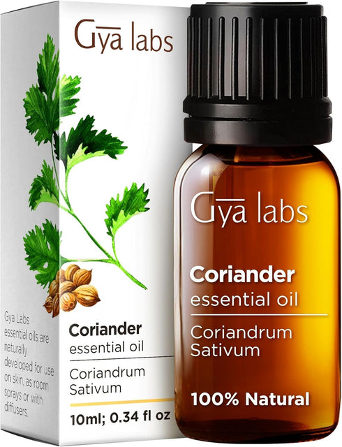 Set Set 2x0.34 oz Coriander Essential Oil & Petitgrain Essential Oil - Aromatherapy Grade Essential Oils - fl