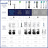 SRSB-3W, 3 Count Waterpik Compact Brush Heads, Replacement Tooth Brush Heads For Former Sensonic/Complete Care Models