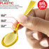 Gold Plastic Mini Spoons Disposable - 4 inch (80 Pack) - Tasting Spoon for Ice Cream, Small Sample Desserts