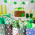 Whaline St. Patrick's Day Tissue Paper, 90 Sheet Green Plaid Shamrock Pattern for DIY Crafts, Gift Bag Packing