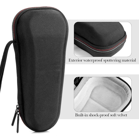 Linkidea Electric Razor Bag for Travel, Portable Protective Storage Box for Electric Shaving Accessories, Black