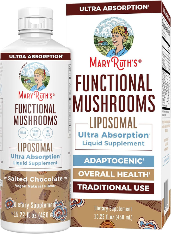 MaryRuth Organics Mushroom, Mushroom Supplement, Mushroom Liquid Vitamin, Reishi Mushroom Supplement for