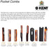 Kent Slim Jim Handmade Fine Tooth Pocket Comb for Men, Hair Comb for Grooming and Styling