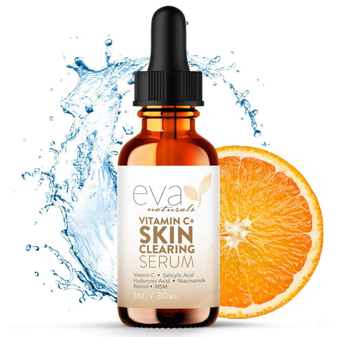 Vitamin C Serum for Face - Skin Clearing Serum with Salicylic Acid, Retinol, Niacinamide, and Hyaluronic Acid (1 oz)