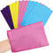 Tatuo 12 Pieces Korean Exfoliating Mitt Cloth Towel, Body Scrub, Bath Exfoliating Scrub Towel (Purple, Yellow, Pink,