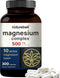 NatureBell Magnesium Complex Supplement 500mg - 300 Capsules with 10 Active Forms for Bone, Heart, & Muscle Support