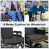 18x16 Soft Chair Cushions for Seniors, Dual-Layer Memory Foam Anti-Sagging Patent Design with Curved Bottom for Better