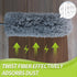 Cobweb Duster with Extension Pole, Spider Web Brush & Ceiling Duster Kit for Cleaning, 100" Microfiber Feather Duster