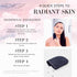 Seraphic Skincare Premium Exfoliating Facial Mitt - 100% Vegan Dual-Sided Face Mitten for Gentle Cleansing