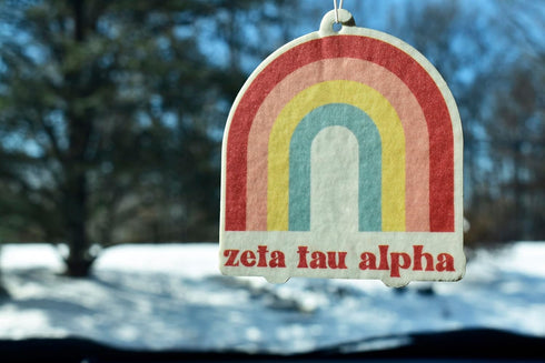 Zeta Tau Alpha Rainbow Air Freshener - 2/Pack, Flowers & Sunshine Scent