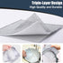 Navona 12 Pcs Upgrade Steel Wire Dishcloth, Triple-Layer Non-Scratch Cleaning Rag for Cookware, Sinks, Dishes