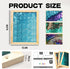Wibeelee 3 Pcs Flip Sequin Fabric Wood Frame Wall Panel, Sensory Toy Reversible Sequin Flip Fabric Mat with Wood Frame